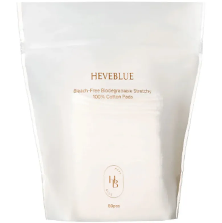 Bleach-Free Biodegradable Stretchy 100% Cotton Pads