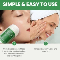 Dermalogy Real Fresh Cleansing Stick Green Tea