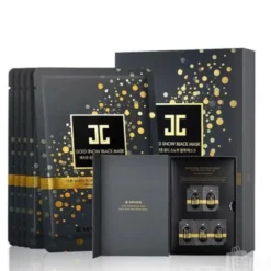 Gold Snow Black Mask