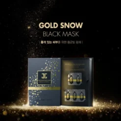 Gold Snow Black Mask