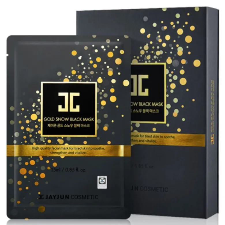 Gold Snow Black Mask