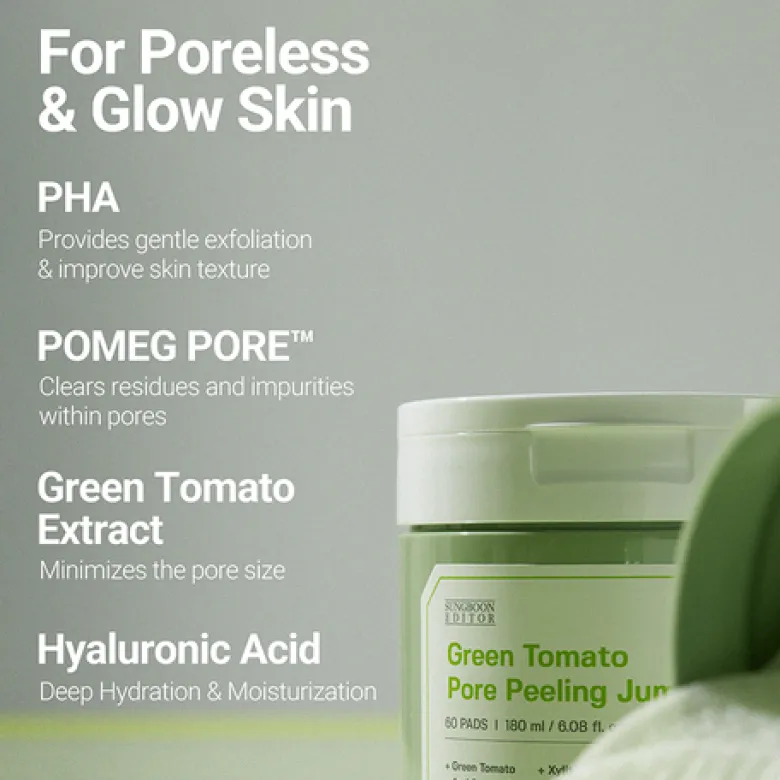 Green Tomato Pore Peeling Jumbo Pad