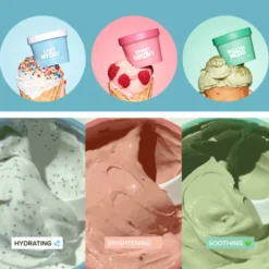 Mini Scoops Ice Cream Flavored Wash-Off Masks