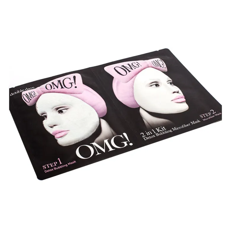 OMG! 2 in 1 KIT Detox Bubbling Microfiber Mask