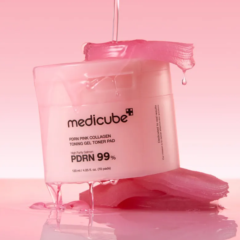 PDRN Pink Collagen Toning Gel Toner Pad