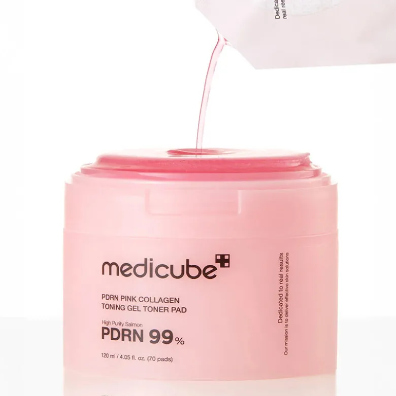 PDRN Pink Collagen Toning Gel Toner Pad