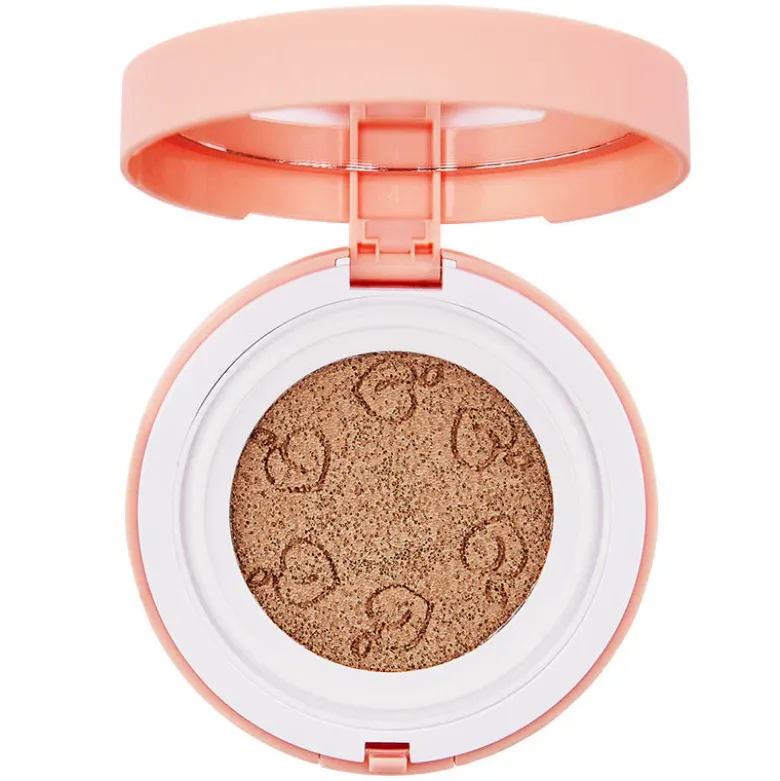 Peach Cover Velvet Cushion