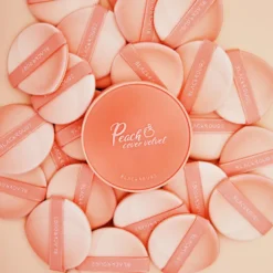 Peach Cover Velvet Cushion