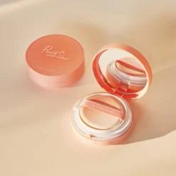 Peach Cover Velvet Cushion