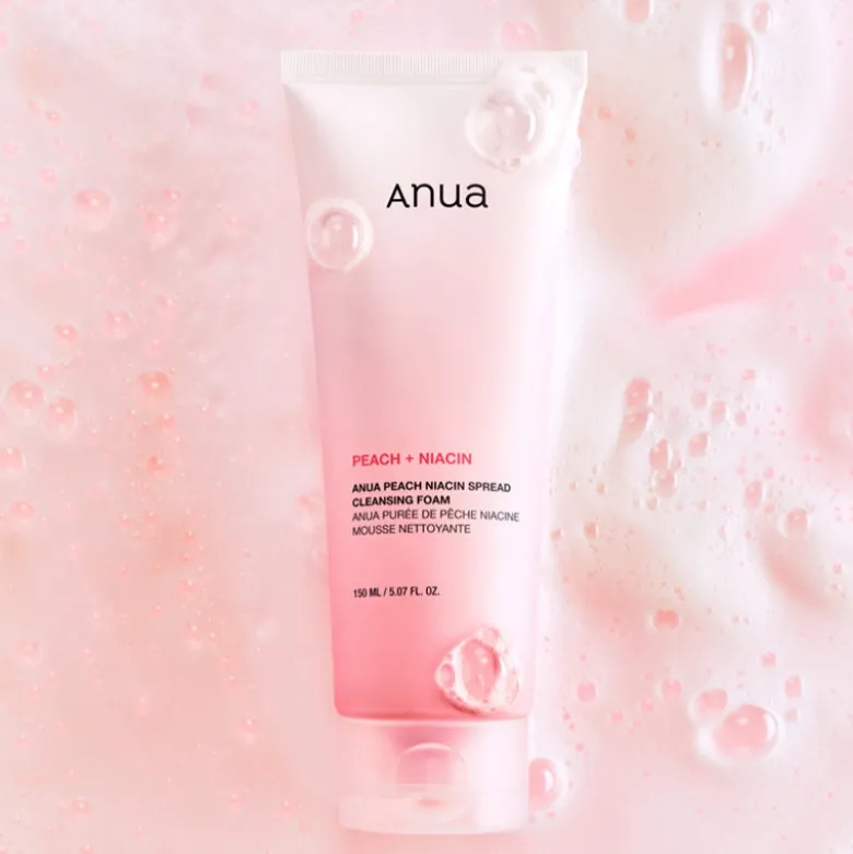 Peach Niacin Spread Cleansing Foam