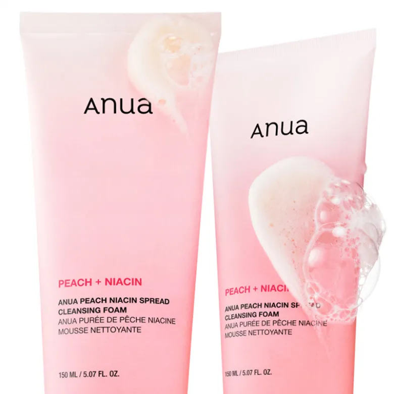 Peach Niacin Spread Cleansing Foam