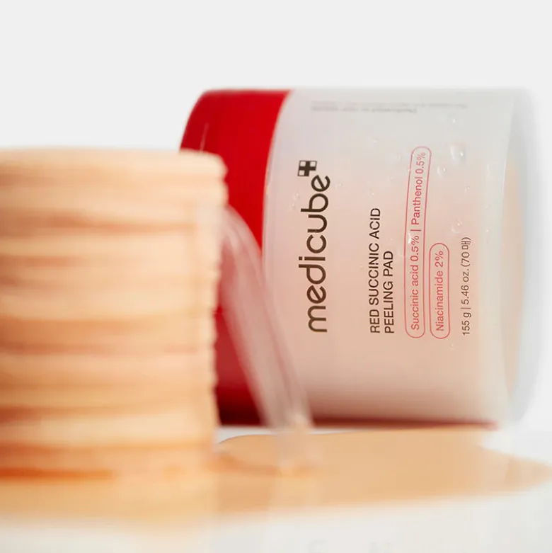 Red Succinic Acid Peeling Pad