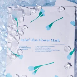 Relief Blue Flower Mask