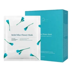 Relief Blue Flower Mask