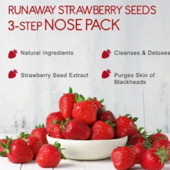 Runaway Strawberry 3-step Nose pack