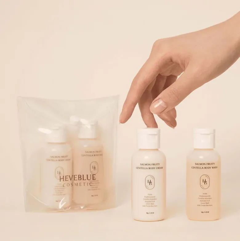 Salmon Fruity Centella Body Travel Kit