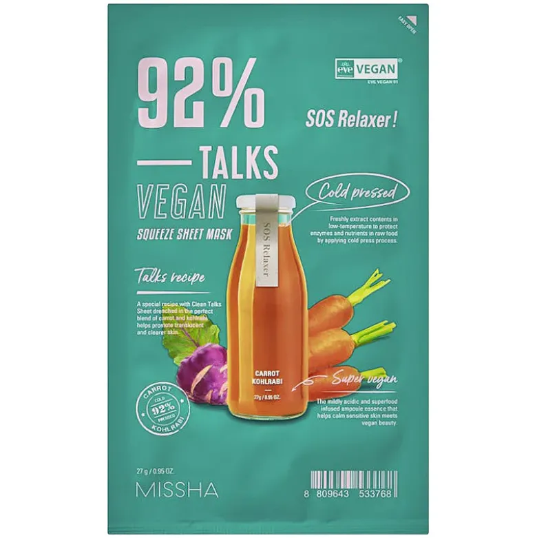 Talks Vegan Squeeze Sheet Mask