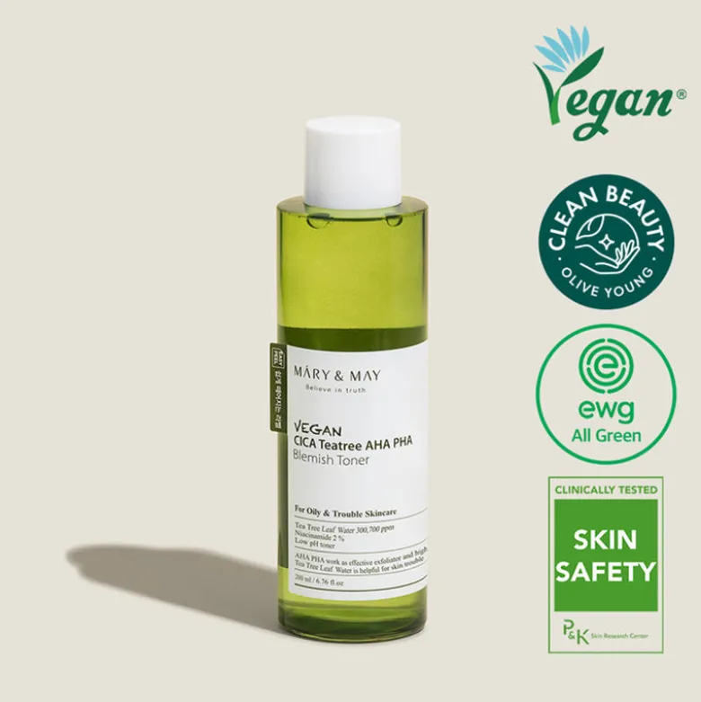 Vegan CICA Tea Tree AHA PHA Toner