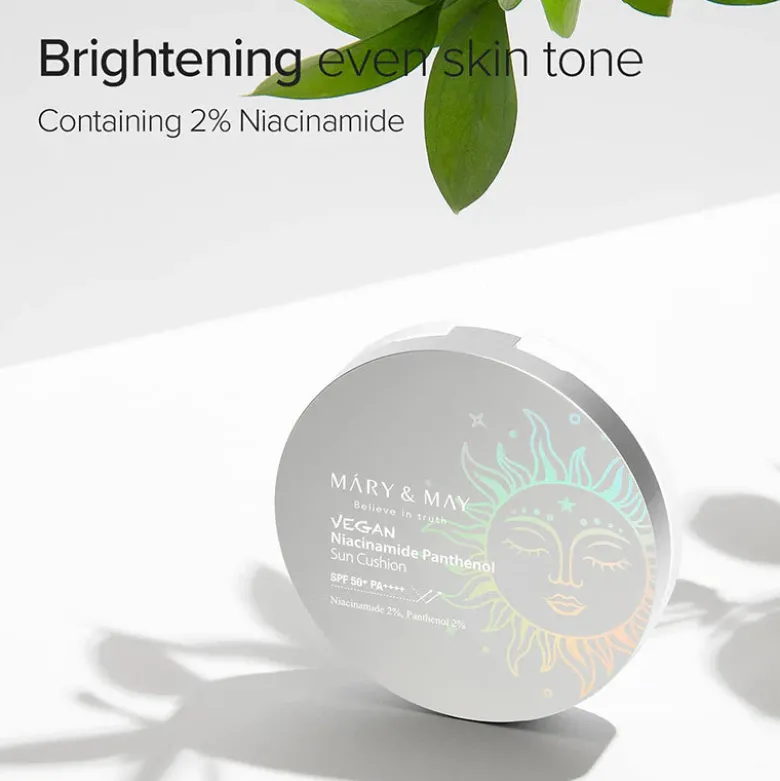 Vegan Niacinamide Panthenol Sun Cushion SPF50+ PA++++