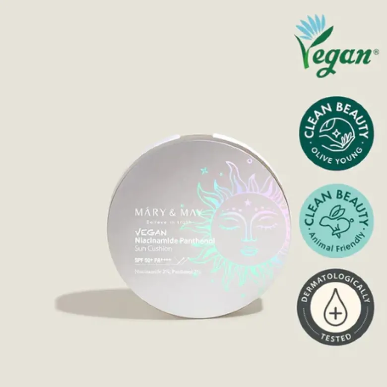 Vegan Niacinamide Panthenol Sun Cushion SPF50+ PA++++
