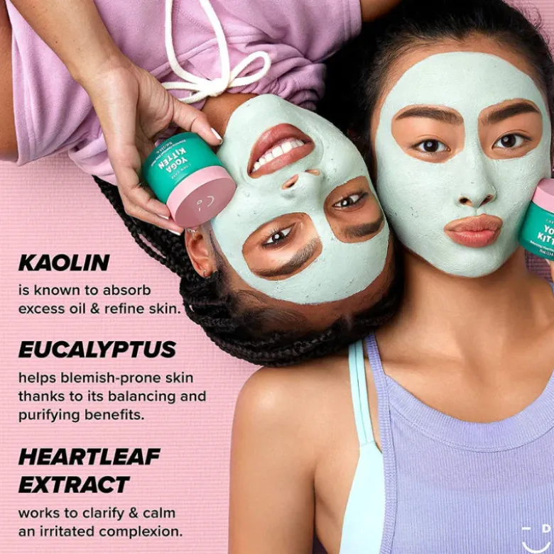 Yoga Kitten Balancing Heartleaf Clay Mask